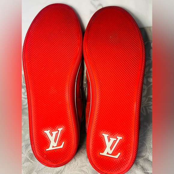 Mens Louis Vuitton suede color block pattern sneakers size US 7 / MS 0142 6. - Picture 5 of 9